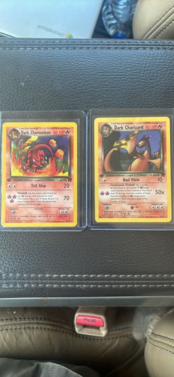 Vintage 1st edition Dark Charizard and Dark Charmeleon