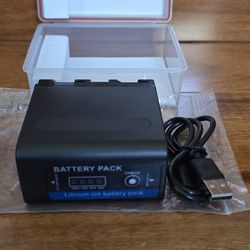 7.4V 10800mAh 79.92W Battery for NP-F970U / F980 with Storage Case