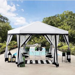 Sunjoy 11x11 ft. Pop Up Gazebo, Portable Canopy/Tent