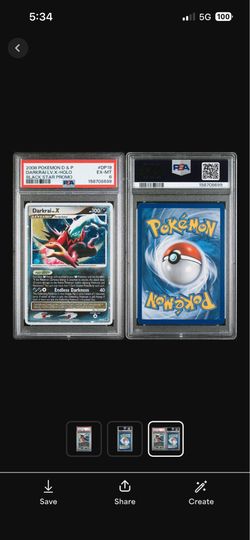 2008 POKEMON DIAMOND & PEARL BLACK STAR PROMO DARKRAI LV.X-HOLO DP19