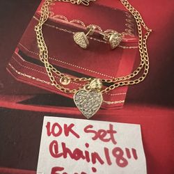 10K Solid Gold Set For Wedding 