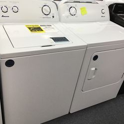 New Scratch And Dent Amana Washer And Dryer Set. 1 Year Warranty 