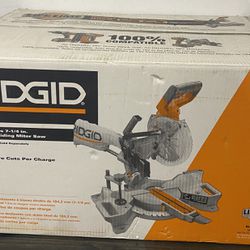 RIDGID R48607B 7-1/4" Dual Bevel Sliding Miter Saw  Brushless Cordless Tool Only