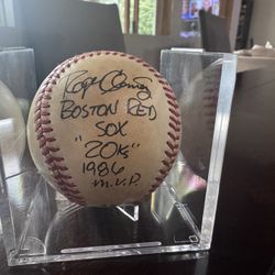 Game Used Roger Clemens 20k’s Baseball Auto