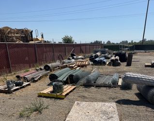 Chainlink fence new rolls and remnants