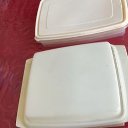 Two tapperware egg holder for fridge 