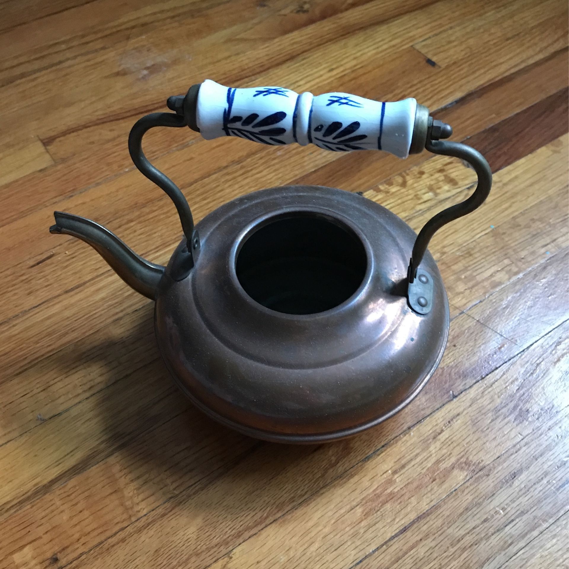 Copper Pot, Ceramic Handle