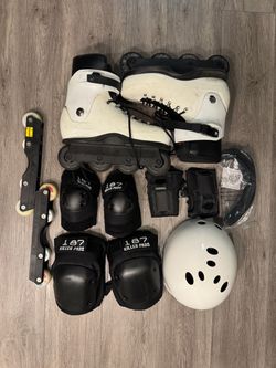 GAWDS Aggressive Inline Skates Size 11 men + 187 Killer Pads & Protective Gear Bundle