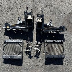 BMW f10 f07 f01 auxiliary radiator driver and passenger side 