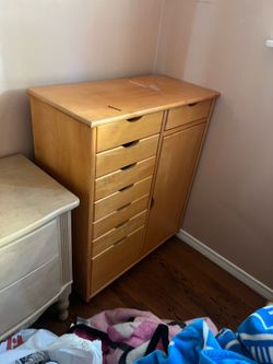 Trendfurn Omnia 1 Door 8 Drawer  Natural Wood 29x14x35,5