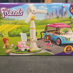 LEGO Friends Olivia's Electric Car Toy 41443 Vehicle for Girls, Boys and Kids 6 Plus Years Old, with Mia Mini-Doll & Puppy Figure Eco Education Playse