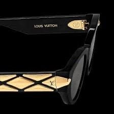 Louis Vuitton Black and Gold Sunglasses