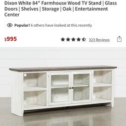 84 Inch Tv Cabinet Farmhouse Entertainment Centre 