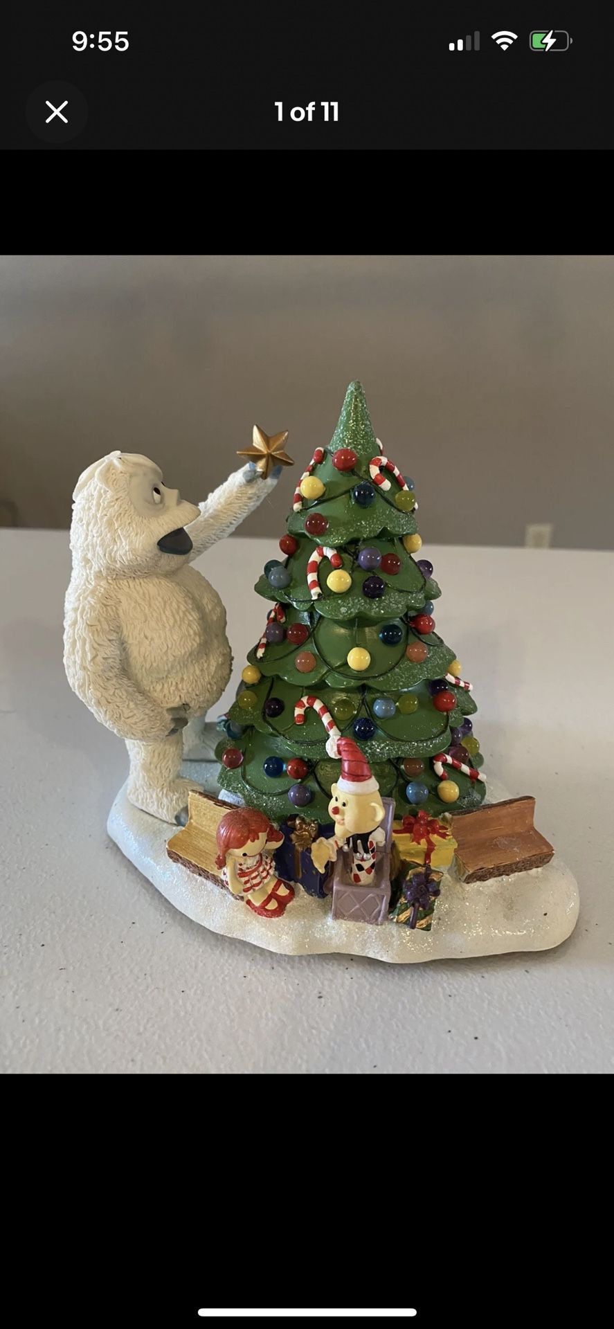 Hawthorne Rudolph Christmas town Village Bumbles and Christmas Tree π