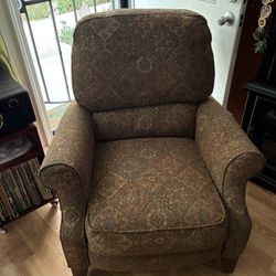 Tapestry recliner chair 