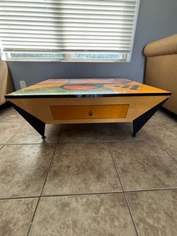 Artistic Coffee Table with Drawer