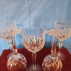 5 PC. Waterford Crystal Goblets