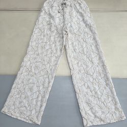 Macy’s White Floral Embroidered Pants