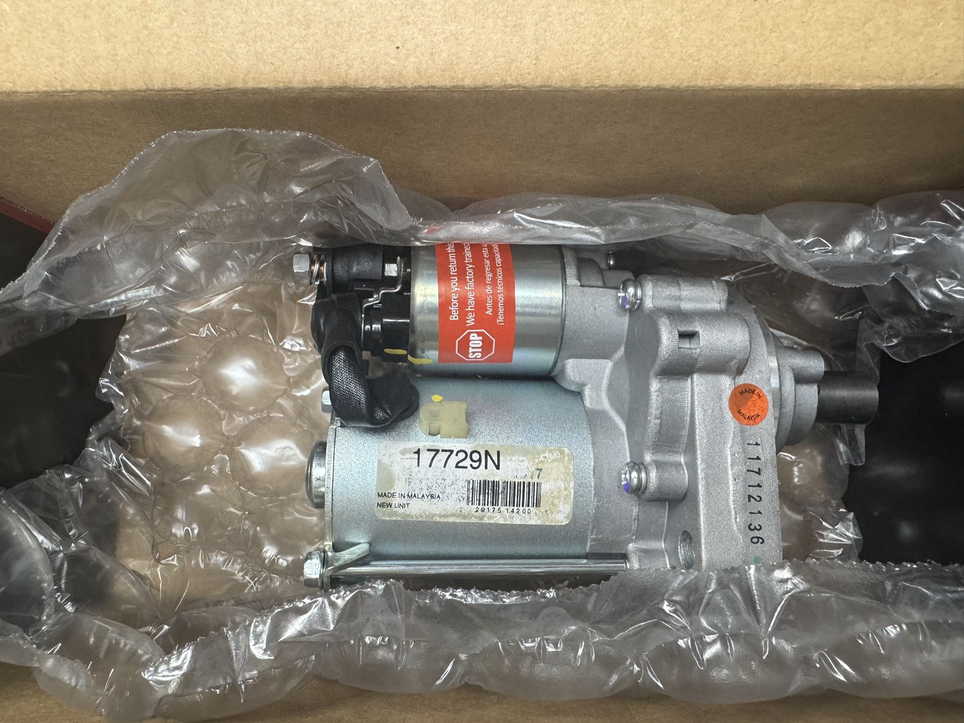 Duralast Starter Motor for 1(contact info removed) Honda/Acura