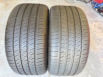 Two Tires 275/40/19 Michelin Primacy MXM4 ZP Runflats with 60-80% Left Good pair