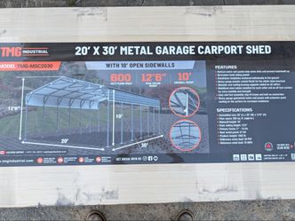 20 x 30 Metal Carport TMG