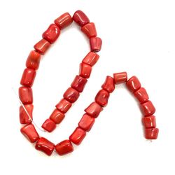 31  Ox Blood Coral Beads