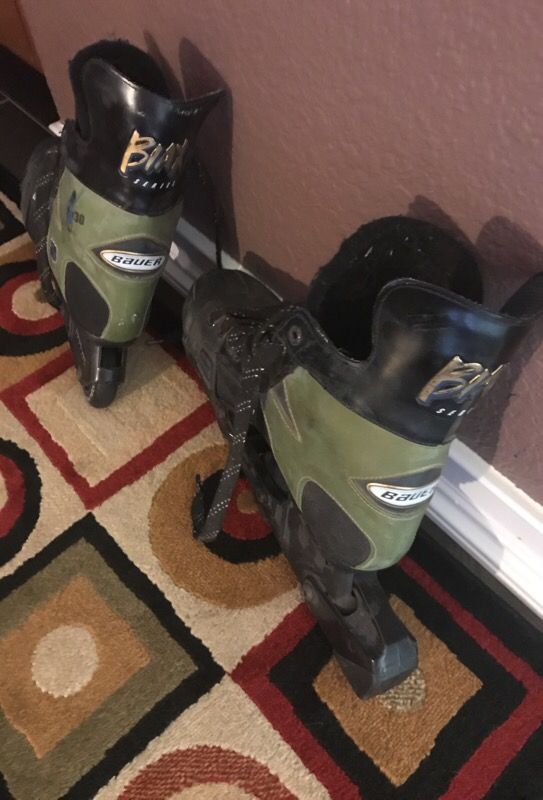 Bauer superlight chassis x30 Biax series Size 12 roller hockey blades!