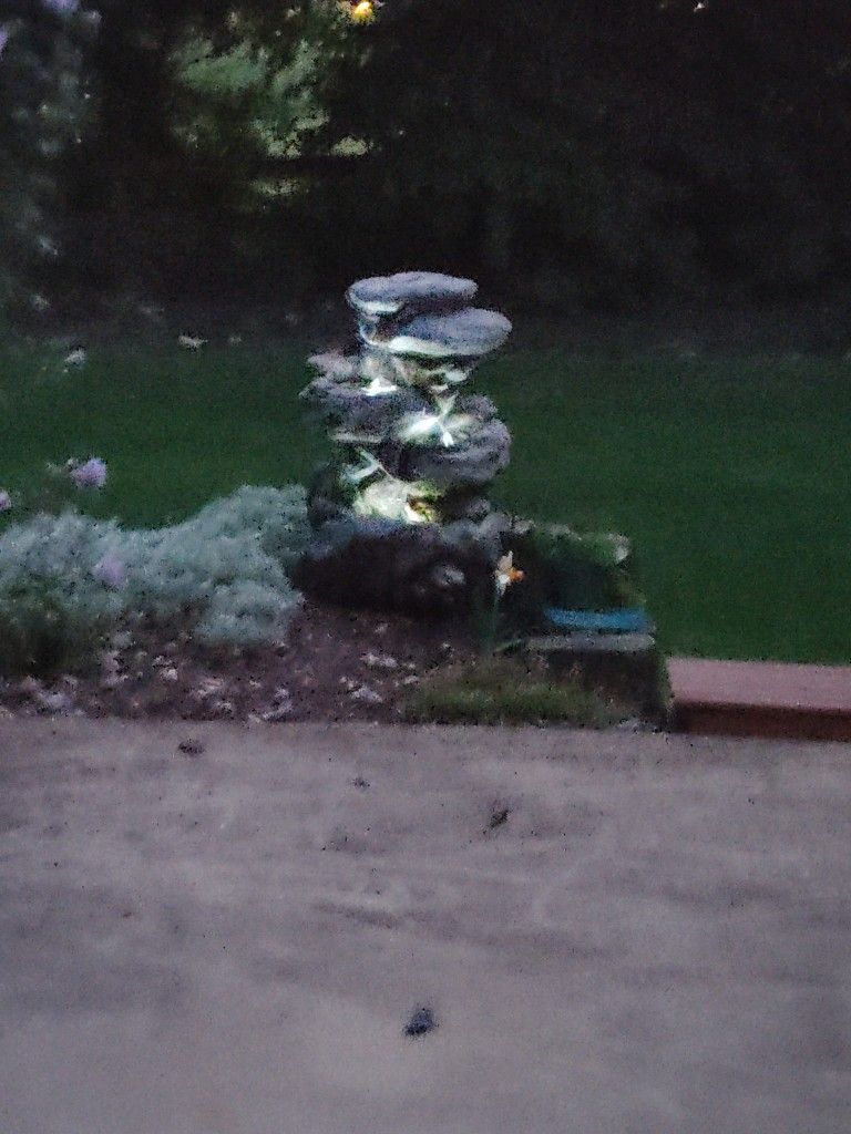 Beautiful Outdoor Illuminated Fountain