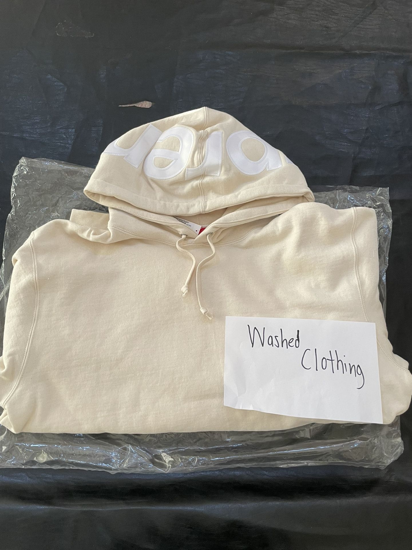 Supreme FW2021 Contrast Hoodie Natural 