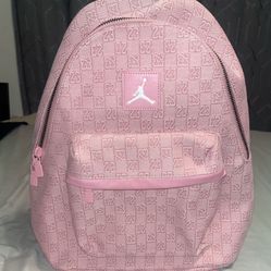 New Authentic Nike Jordan Monogram FullSize Backpack Pink Friday Limited Edition