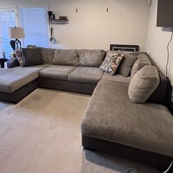 Sofa Sectional and ottoman For Sale $550