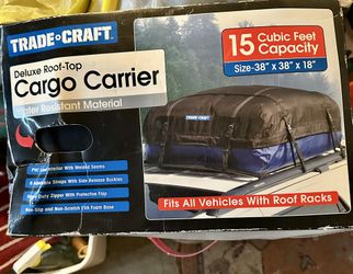 Brand new water resistant roof top cargo carrier