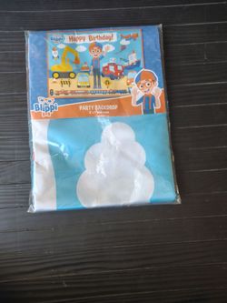 Blippi Party Backdrop