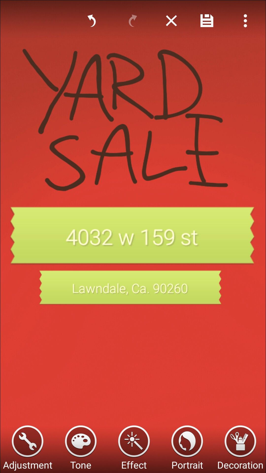 HUGE YARD SALE