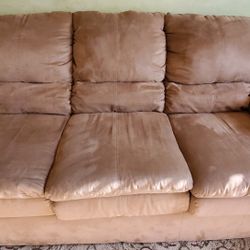 Living Room Couch And One Recliner 