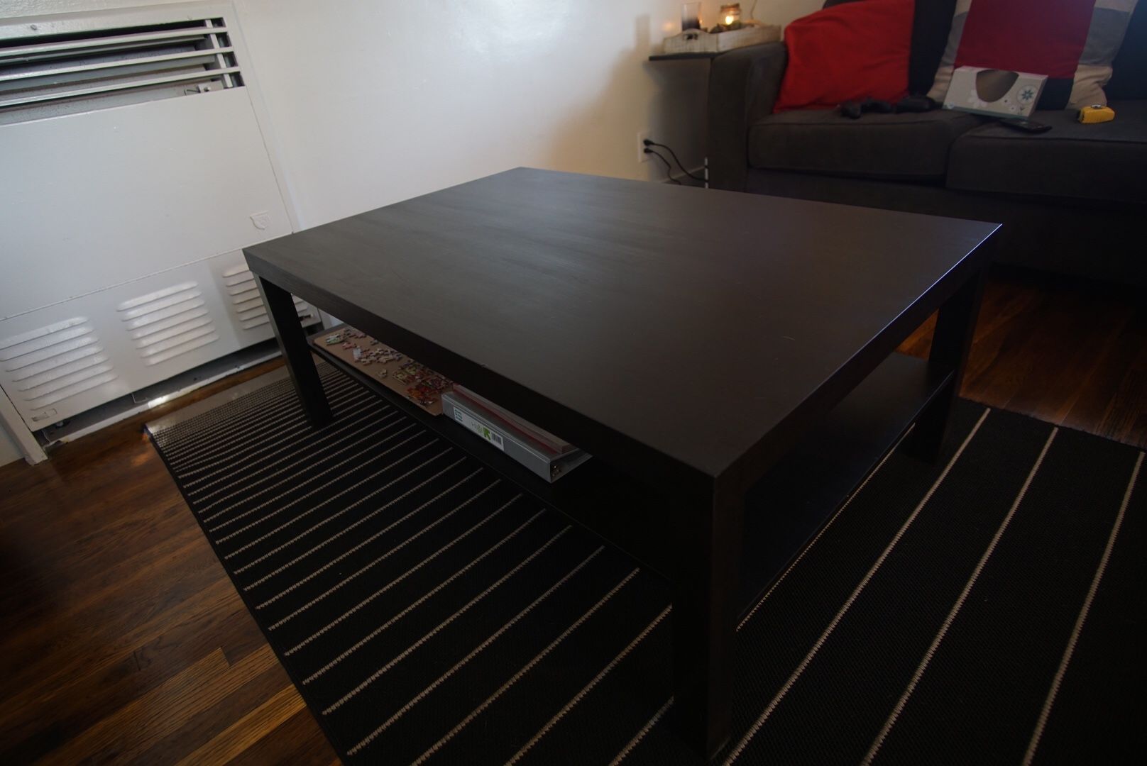 IKEA LACK coffee table, Black-brown article number 001.042.91
