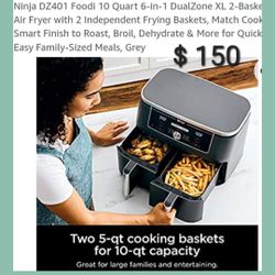 Brand New Ninja Food 10qt 6 In One Dual Zone 
