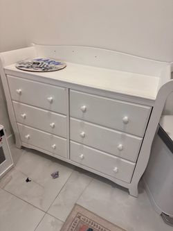 Changing table with storage