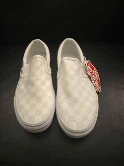Vans women’s 5.0 Slip On Shoes / White