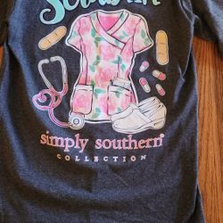 Small Nurse Simply Southern Tshirt 