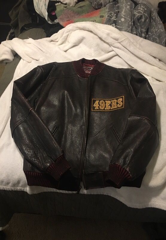 Vintage 49ers leather jacket