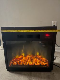 Electric Fireplace Insert with LED Flame Effect