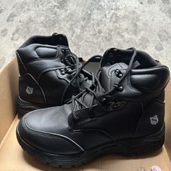Suadex Black Steal Toed Boots