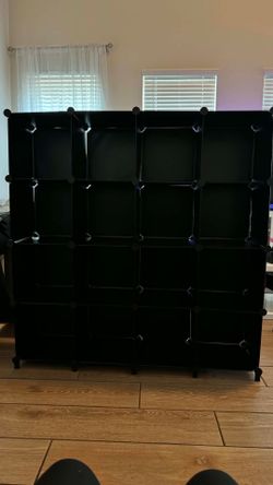 Black storage organizer