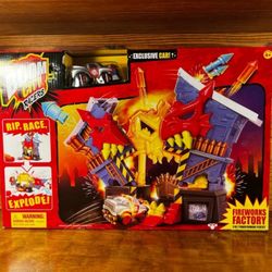 Boom City Racers Fireworks Factory Playset Toy Gift RIP Car Race Explode 4+