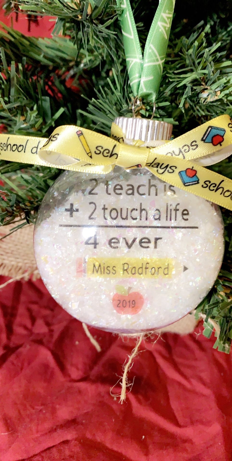 Teacher ornaments