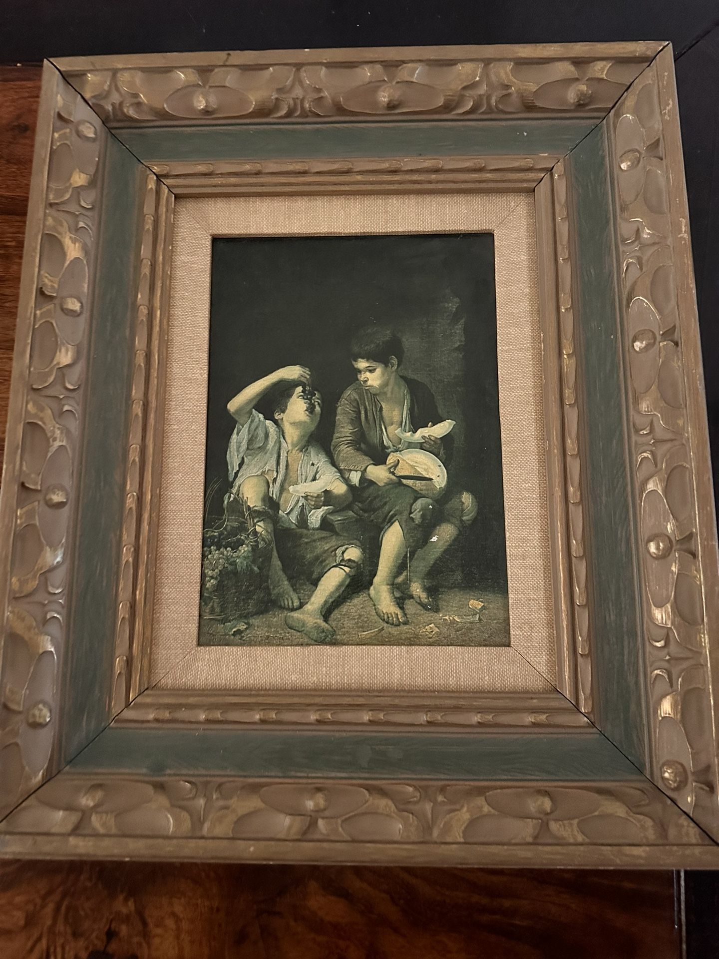 Fruit Eaters Print - Windsor Art Products V8008-337 18-19th Century Canvas Framed
