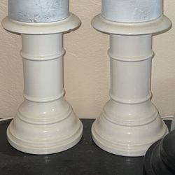 2 Large Candle Holders  $10 Candles Not included 