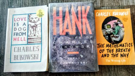 CHARLES BUKOWSKI FIRST PRESSING BIOGRAPHY PLUS TWO OTHERS