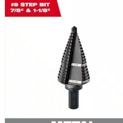 7/8 in. - 1-1/8 in. #9 Black Oxide Step Drill Bit (2-Steps)
842
